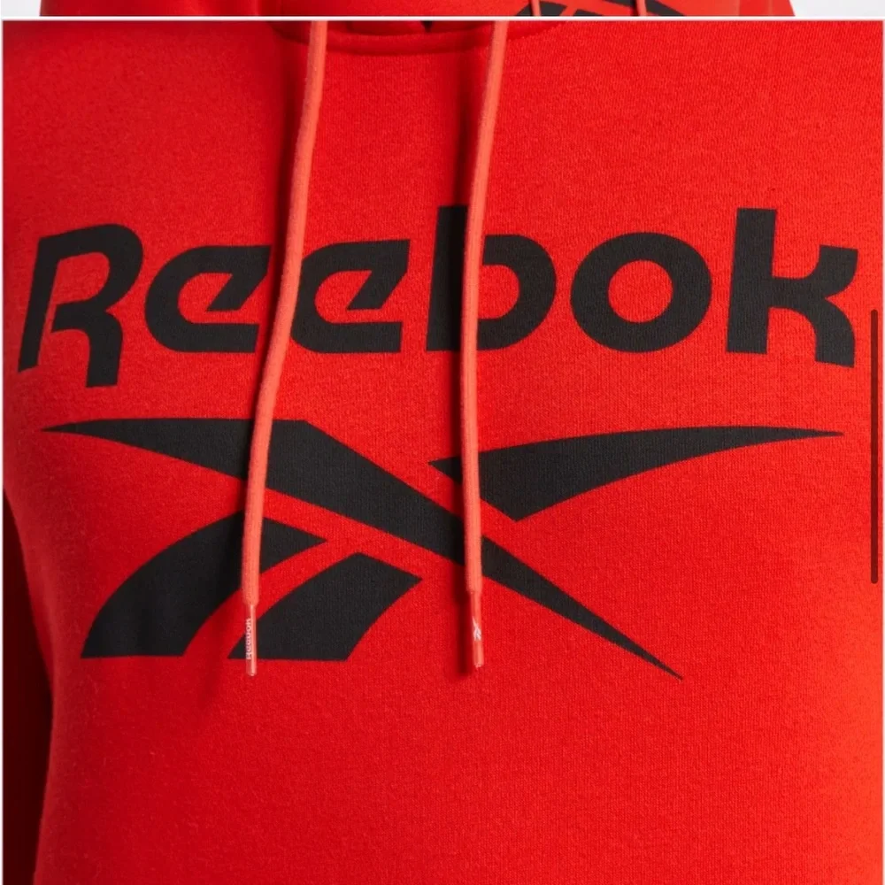 Reebok Red Training Essentials Big Logo Hoodie (M)